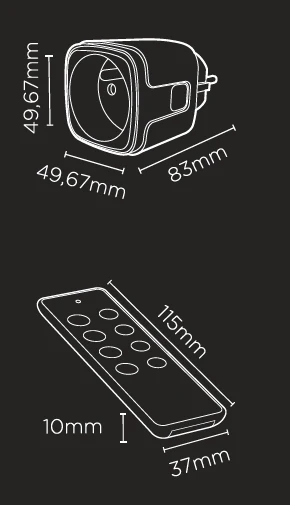 3 Connected plugs with remote control - DiO Connect - Image 5