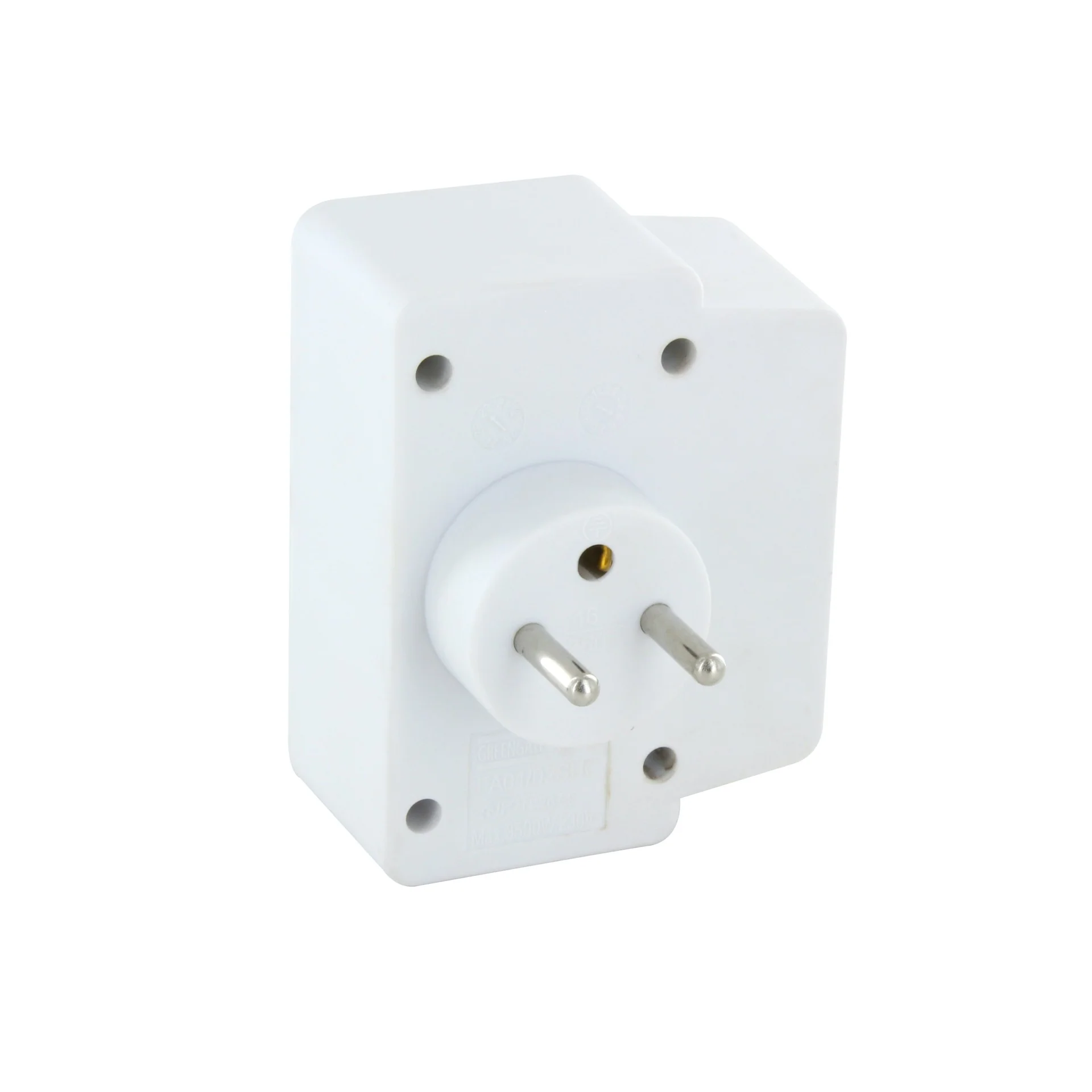 Biplite Domino 2X16A + 1xUSB-A + 1xUSB-C with grey/white switch - Image 2